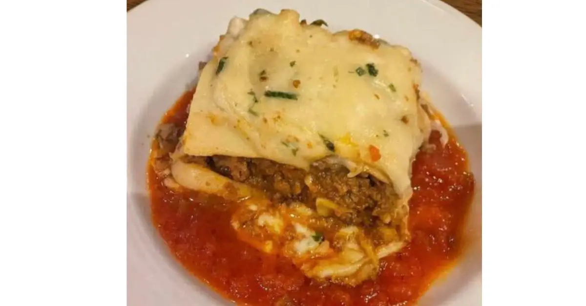 Lasagne on Carnival Cruise