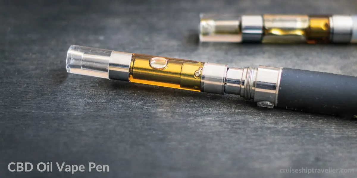 CBD oil filled vape pen