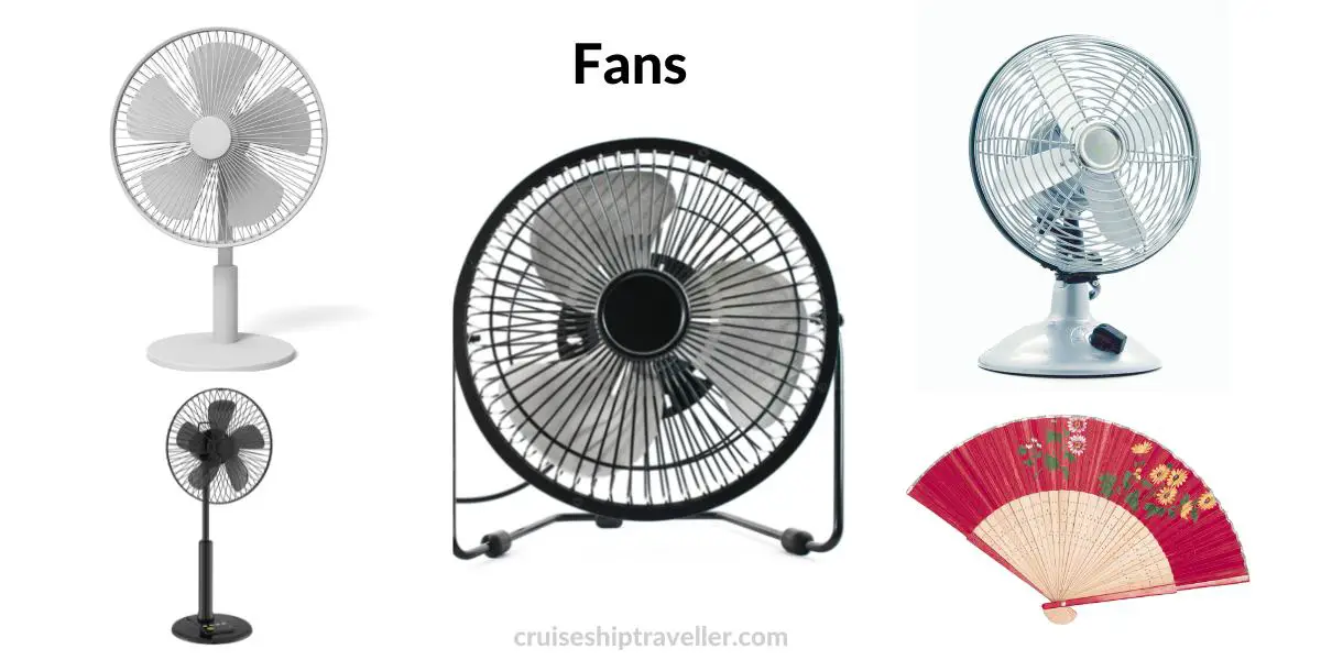 Different types of fans