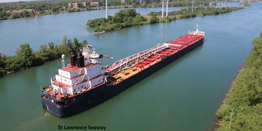 Cargo Ship on St Lawrence Seaway