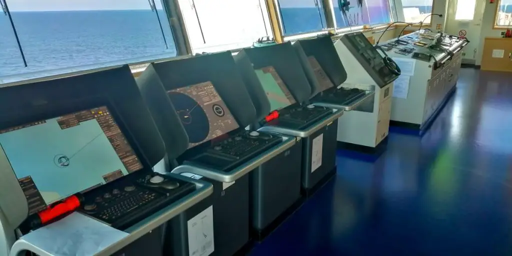 Cruise Ship Bridge Naviation Controls