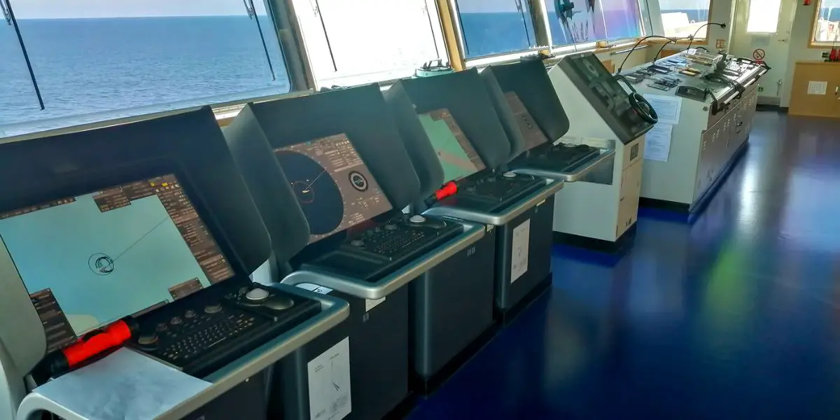 Cruise Ship Bridge Navigation Controls