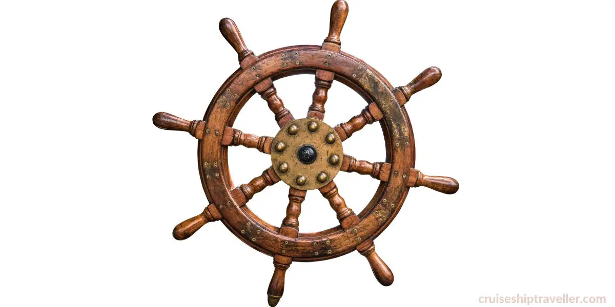 Vintage Ship Steering Wheel