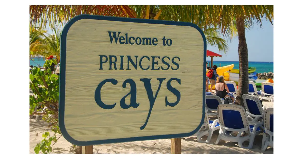 Welcome to Princess Cays Sign