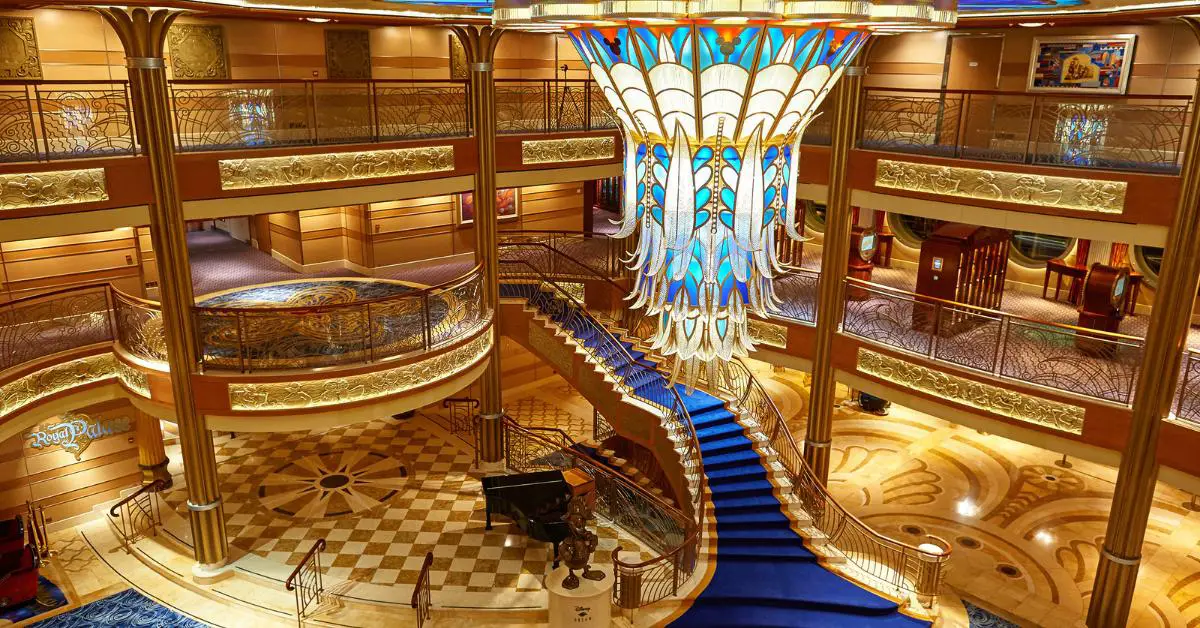 Main Lobby on Disney Dream cruise ship