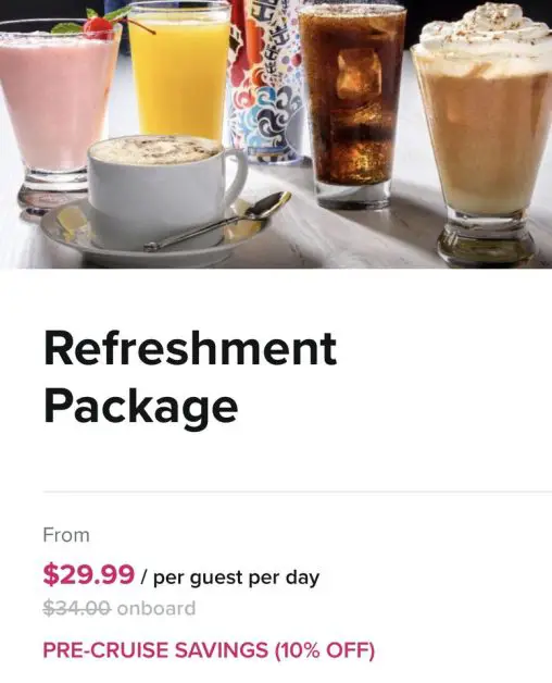 Refreshment Package 10% discount