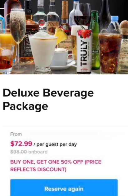 Royal Caribbean Deluxe Beverage Discount