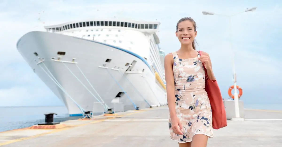 Young Woman Happy To Be Cruising Without Parents