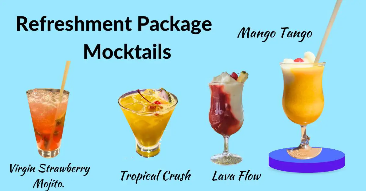 4 examples of Royal Caribbean Mocktails