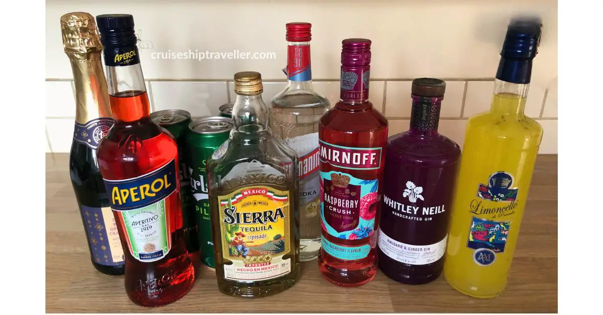 Alcohol to take on a cruise