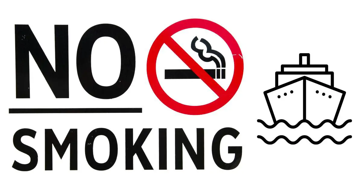 No smoking areas on cruise include cabins