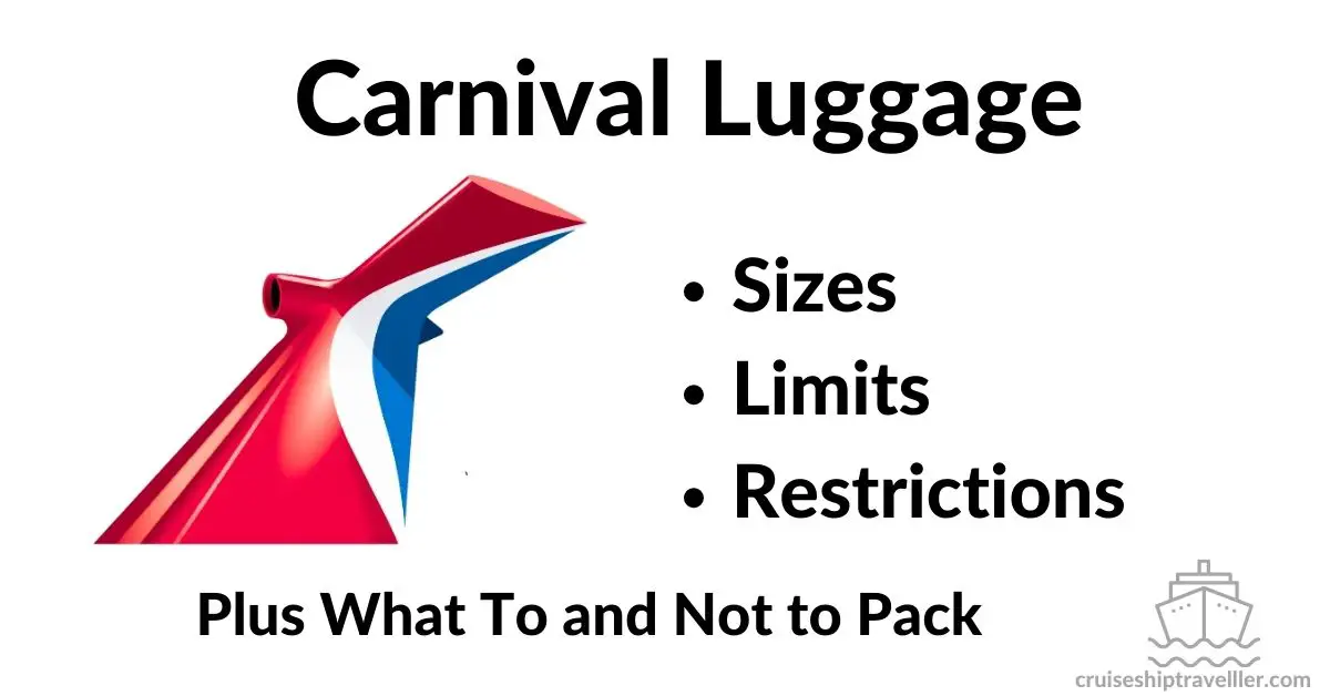 cruise luggage carnival